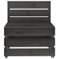 vidaXL Set de muebles de jardín 12 pzas madera de pino impregnada gris vidaXL Set de muebles de jardín 12 pzas madera de pino impregnada gris