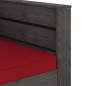 vidaXL Muebles de jardín 2 piezas con cojines madera impregnada gris vidaXL Muebles de jardín 2 piezas con cojines madera impregnada gris