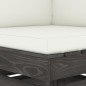 vidaXL Sofá de palets 2 plazas cojines gris madera de pino impregnada vidaXL Sofá de palets 2 plazas cojines gris madera de pino impregnada
