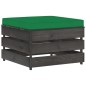 vidaXL Muebles de jardín 6 piezas con cojines madera impregnada gris vidaXL Muebles de jardín 6 piezas con cojines madera impregnada gris