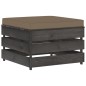 vidaXL Muebles de jardín 7 piezas con cojines madera impregnada gris vidaXL Muebles de jardín 7 piezas con cojines madera impregnada gris