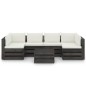 vidaXL Muebles de jardín 7 piezas con cojines madera impregnada gris vidaXL Muebles de jardín 7 piezas con cojines madera impregnada gris