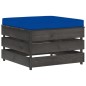 vidaXL Muebles de jardín 7 piezas con cojines madera impregnada gris vidaXL Muebles de jardín 7 piezas con cojines madera impregnada gris