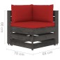 vidaXL Muebles de jardín 6 piezas con cojines madera impregnada gris vidaXL Muebles de jardín 6 piezas con cojines madera impregnada gris