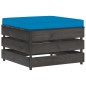 vidaXL Muebles de jardín 8 piezas con cojines madera impregnada gris vidaXL Muebles de jardín 8 piezas con cojines madera impregnada gris