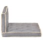 vidaXL Juego de cojines para sofá de palés 2 piezas gris antracita vidaXL Juego de cojines para sofá de palés 2 piezas gris antracita