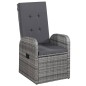 vidaXL Juego de comedor para jardín 5 piezas gris vidaXL Juego de comedor para jardín 5 piezas gris