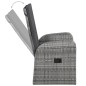 vidaXL Juego de comedor para jardín 5 piezas gris vidaXL Juego de comedor para jardín 5 piezas gris