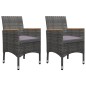 vidaXL Juego de comedor de jardín de 3 piezas gris vidaXL Juego de comedor de jardín de 3 piezas gris