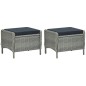 vidaXL Juego de comedor para jardín de 7 piezas gris claro vidaXL Juego de comedor para jardín de 7 piezas gris claro