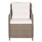 vidaXL Juego de comedor para jardín 5 piezas marrón vidaXL Juego de comedor para jardín 5 piezas marrón