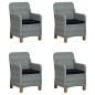 vidaXL Juego de comedor para jardín de 5 piezas gris claro vidaXL Juego de comedor para jardín de 5 piezas gris claro
