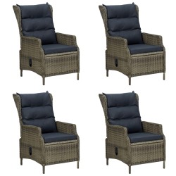 vidaXL Juego de comedor para jardín de 5 piezas marrón