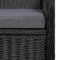 vidaXL Juego de comedor para jardín de 7 piezas negro vidaXL Juego de comedor para jardín de 7 piezas negro