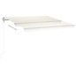 vidaXL Toldo automático con LED y sensor de viento crema 450x300 cm vidaXL Toldo automático con LED y sensor de viento crema 450x300 cm