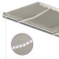 vidaXL Toldo automático con LED y sensor de viento crema 450x300 cm vidaXL Toldo automático con LED y sensor de viento crema 450x300 cm