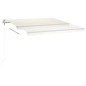 vidaXL Toldo automático con LED sensor de viento crema 450x350 cm vidaXL Toldo automático con LED sensor de viento crema 450x350 cm