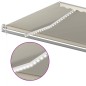 vidaXL Toldo automático con LED sensor de viento crema 600x350 cm vidaXL Toldo automático con LED sensor de viento crema 600x350 cm