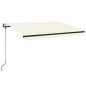 vidaXL Toldo automático con LED y sensor de viento crema 350x250 cm vidaXL Toldo automático con LED y sensor de viento crema 350x250 cm