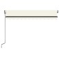 vidaXL Toldo automático con LED y sensor de viento crema 350x250 cm vidaXL Toldo automático con LED y sensor de viento crema 350x250 cm