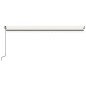 vidaXL Toldo automático con LED sensor de viento crema 500x350 cm vidaXL Toldo automático con LED sensor de viento crema 500x350 cm