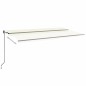 vidaXL Toldo retráctil automático crema 600x350 cm vidaXL Toldo retráctil automático crema 600x350 cm