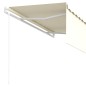 vidaXL Toldo retráctil automático con persiana crema 3,5x2,5m vidaXL Toldo retráctil automático con persiana crema 3,5x2,5m