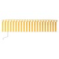 vidaXL Toldo automático retráctil con persiana amarillo y blanco 6x3 m vidaXL Toldo automático retráctil con persiana amarillo y blanco 6x3 m