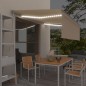 vidaXL Toldo automático persiana LED sensor de viento crema 4,5x3 m vidaXL Toldo automático persiana LED sensor de viento crema 4,5x3 m