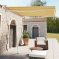 vidaXL Toldo de pie automático amarillo y blanco 300x250 cm vidaXL Toldo de pie automático amarillo y blanco 300x250 cm