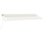 vidaXL Toldo automático con LED y sensor de viento crema 500x350 cm vidaXL Toldo automático con LED y sensor de viento crema 500x350 cm