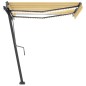 vidaXL Toldo manual retráctil con LED amarillo y blanco 350x250 cm vidaXL Toldo manual retráctil con LED amarillo y blanco 350x250 cm
