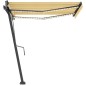 vidaXL Toldo de pie automático amarillo y blanco 350x250 cm vidaXL Toldo de pie automático amarillo y blanco 350x250 cm
