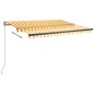 vidaXL Toldo de pie automático amarillo y blanco 350x250 cm vidaXL Toldo de pie automático amarillo y blanco 350x250 cm