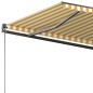 vidaXL Toldo de pie automático amarillo y blanco 350x250 cm vidaXL Toldo de pie automático amarillo y blanco 350x250 cm