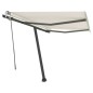 vidaXL Toldo manual retráctil con LED crema 300x250 cm vidaXL Toldo manual retráctil con LED crema 300x250 cm