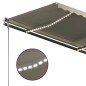 vidaXL Toldo manual retráctil con LED crema 300x250 cm vidaXL Toldo manual retráctil con LED crema 300x250 cm