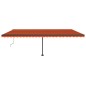 vidaXL Toldo de pie automático naranja y marrón 600x300 cm vidaXL Toldo de pie automático naranja y marrón 600x300 cm