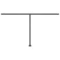 vidaXL Toldo manual retráctil con LED gris antracita 450x350 cm