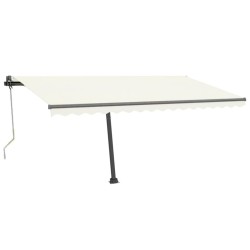 vidaXL Toldo de pie automático crema 400x350 cm