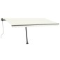 vidaXL Toldo de pie automático crema 400x350 cm vidaXL Toldo de pie automático crema 400x350 cm