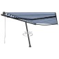 vidaXL Toldo de pie automático azul y blanco 450x350 cm vidaXL Toldo de pie automático azul y blanco 450x350 cm