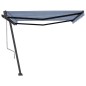 vidaXL Toldo de pie automático azul y blanco 450x350 cm vidaXL Toldo de pie automático azul y blanco 450x350 cm