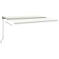 vidaXL Toldo de pie automático crema 500x350 cm vidaXL Toldo de pie automático crema 500x350 cm