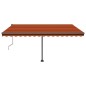 vidaXL Toldo de pie automático naranja y marrón 450x350 cm vidaXL Toldo de pie automático naranja y marrón 450x350 cm