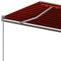 vidaXL Toldo de pie automático naranja y marrón 450x350 cm vidaXL Toldo de pie automático naranja y marrón 450x350 cm