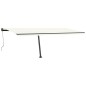 vidaXL Toldo automático con LED sensor de viento crema 600x350 cm vidaXL Toldo automático con LED sensor de viento crema 600x350 cm