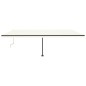 vidaXL Toldo automático con LED sensor de viento crema 600x350 cm vidaXL Toldo automático con LED sensor de viento crema 600x350 cm