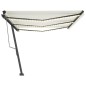 vidaXL Toldo automático con LED sensor de viento crema 600x350 cm vidaXL Toldo automático con LED sensor de viento crema 600x350 cm