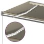 vidaXL Toldo automático con LED sensor de viento crema 600x350 cm vidaXL Toldo automático con LED sensor de viento crema 600x350 cm